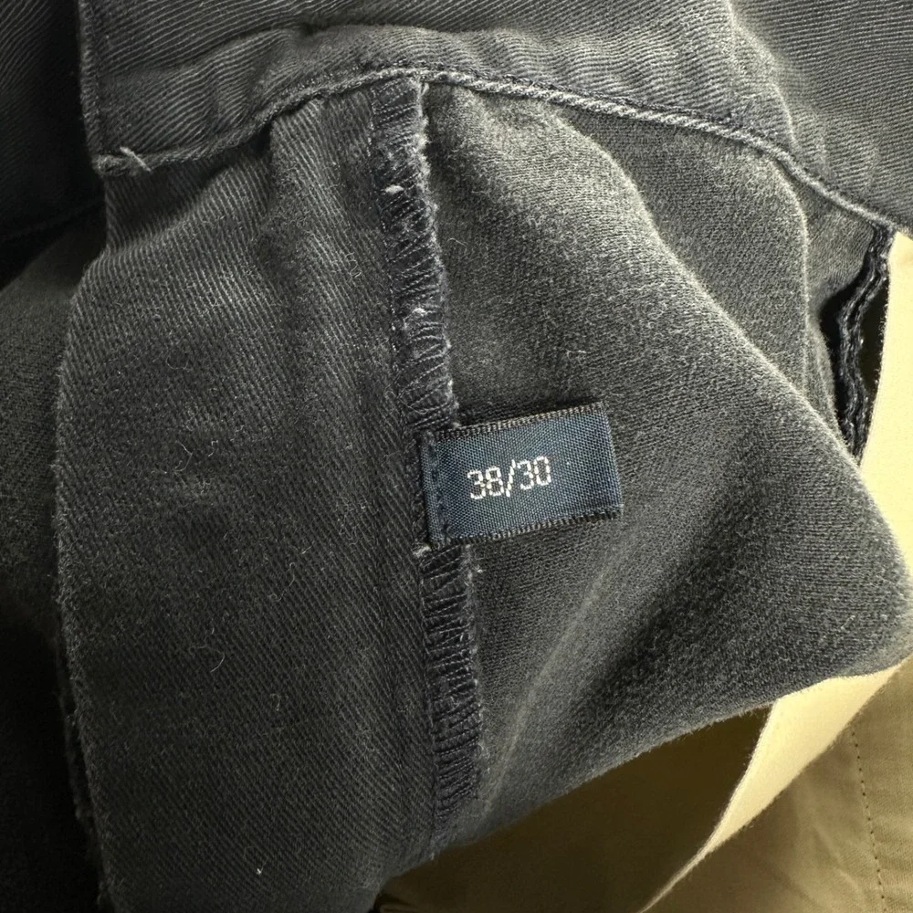 Polo Ralph Lauren Andrew Pant Men 38x30 Black Chino Trousers Straight Leg Cotton
